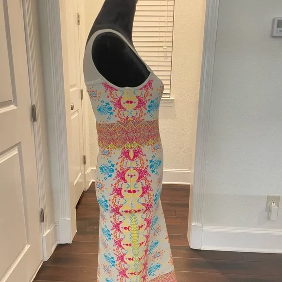 Bebe Sleeveless Spandex Multi color Dress - Picture 2 of 5